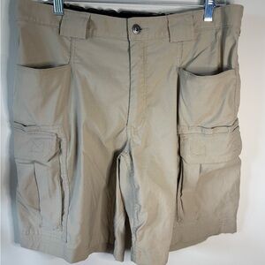 Duluth Trading‎ Co Tan Utility Outdoors Hiking Shorts Men’s Size L